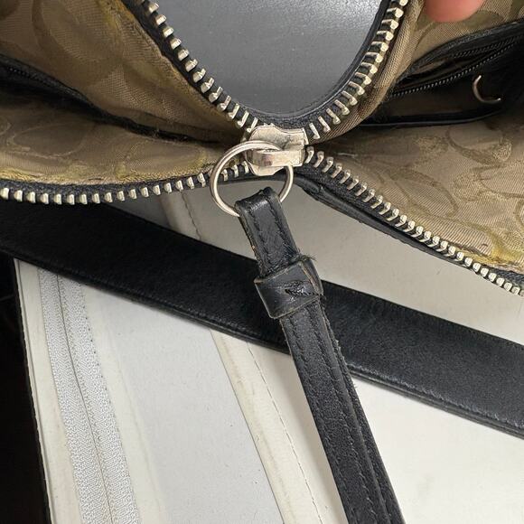 Vintage Coach Legacy Slim Duffel Smooth Leather Bag Purse 9326 Black DIY Zipper - Picture 11 of 11